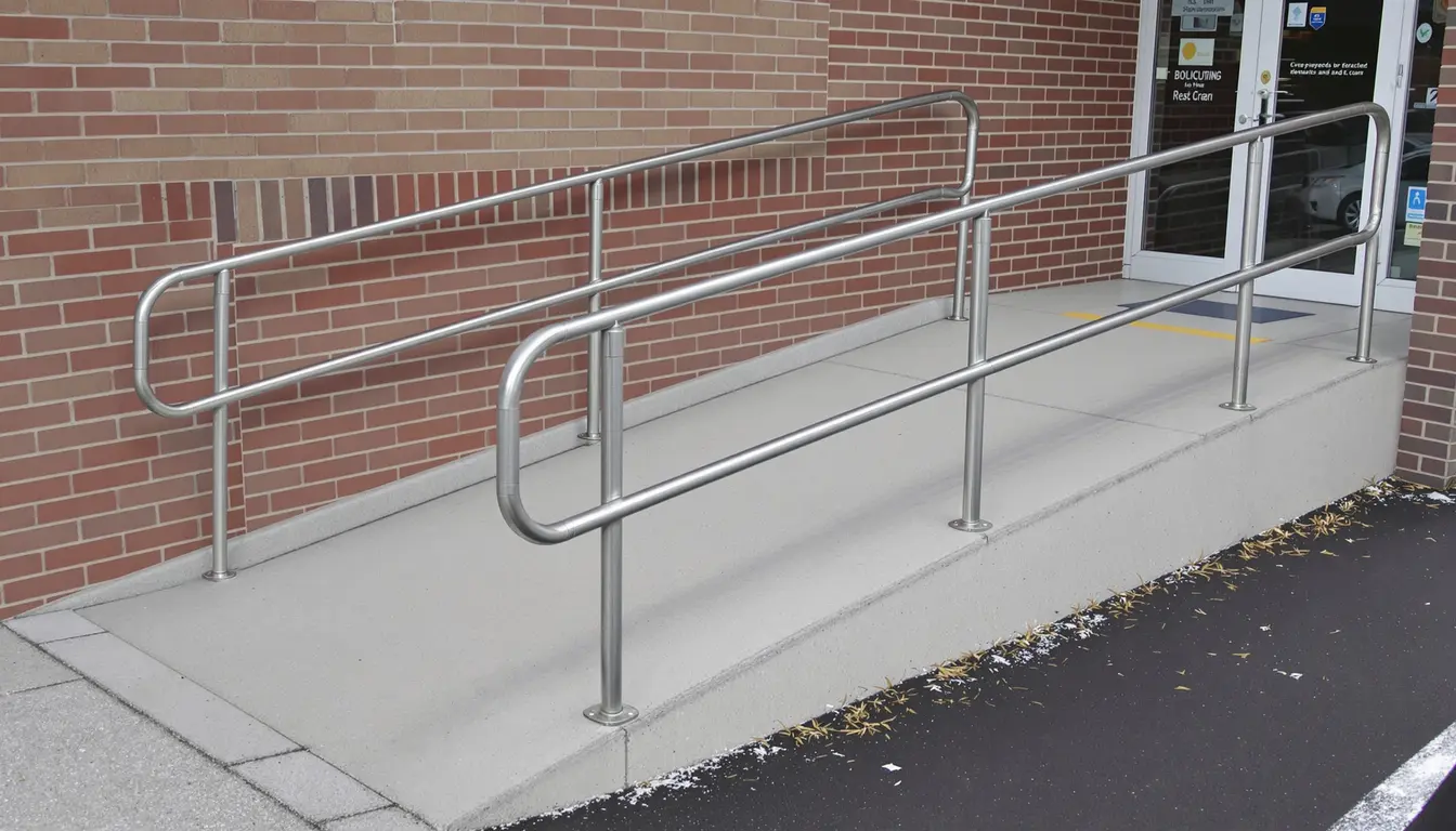 ADA-compliant concrete ramp and sidewalk, Olathe KS